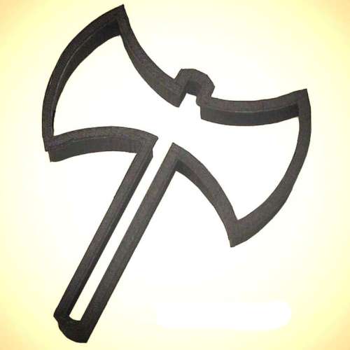 Battle Axe Cookie Cutter